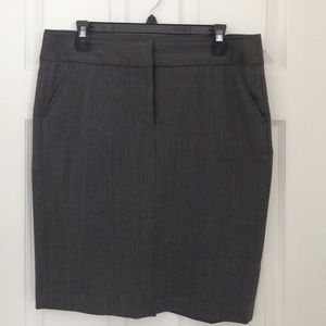 Gray Travel Suit Skirt from The Limited
