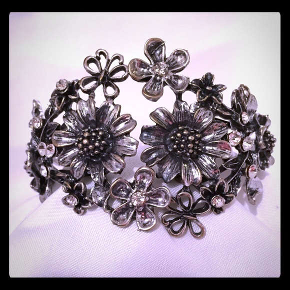 Flower Cuff Bracelet