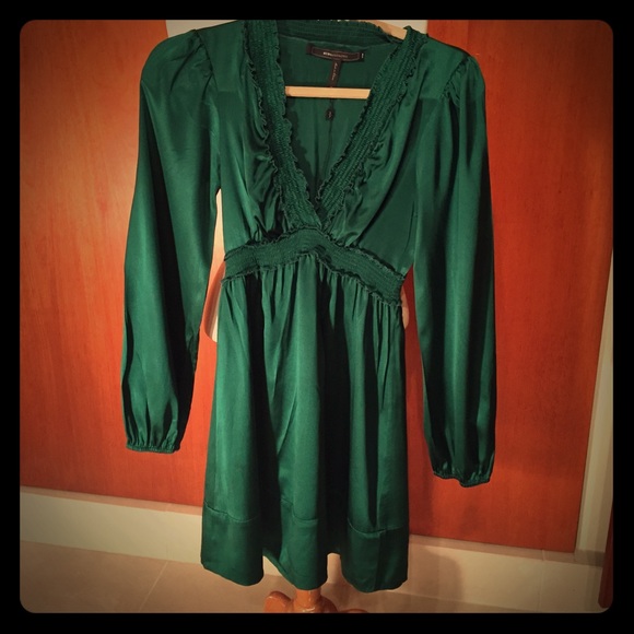 Green perfect Christmas BCBG dress