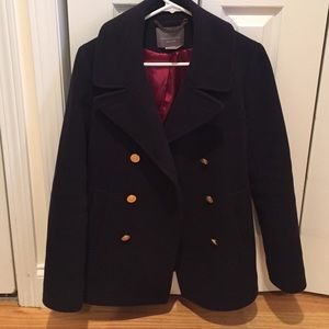 Brand new stadium-cloth JCrew peacoat