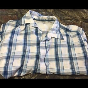 Men's American rag short sleeve button up shirt