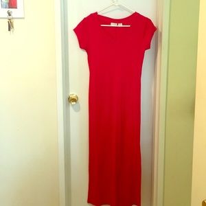 Floor Length Tee Shirt Dress