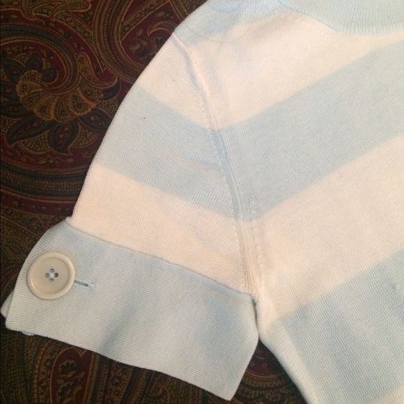 Cream and light blue Banana Republic