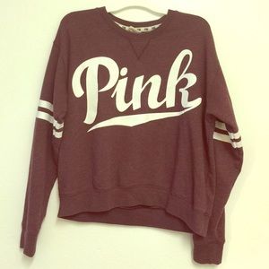 Maroon Victoria Secret Pink Sweater