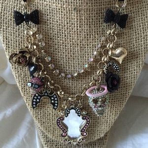 Betsey Johnson  Angel & Devil Necklace