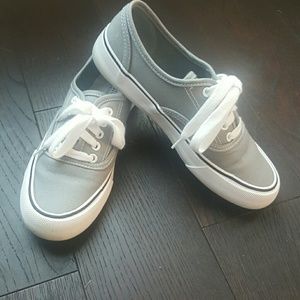 Price drop!  Grey canvas shoes