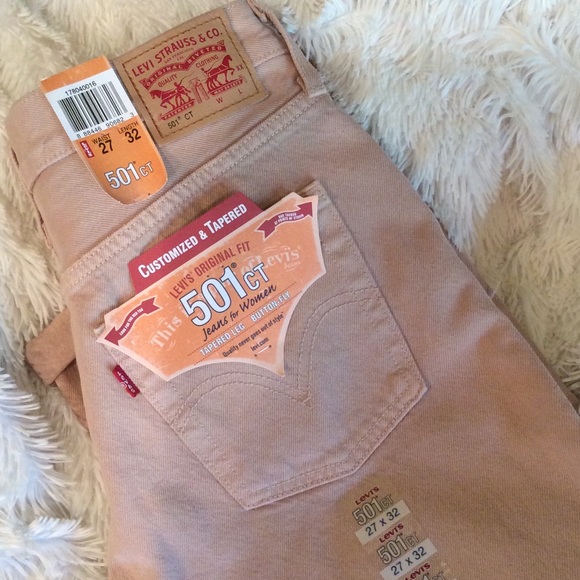 Levi's 501 "CT"  Cutomized & Tapered Denim Jeans - Picture 2 of 4