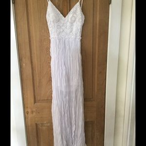 Embroidered white dress