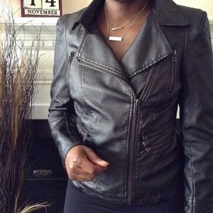 Faux leather Moto Jacket