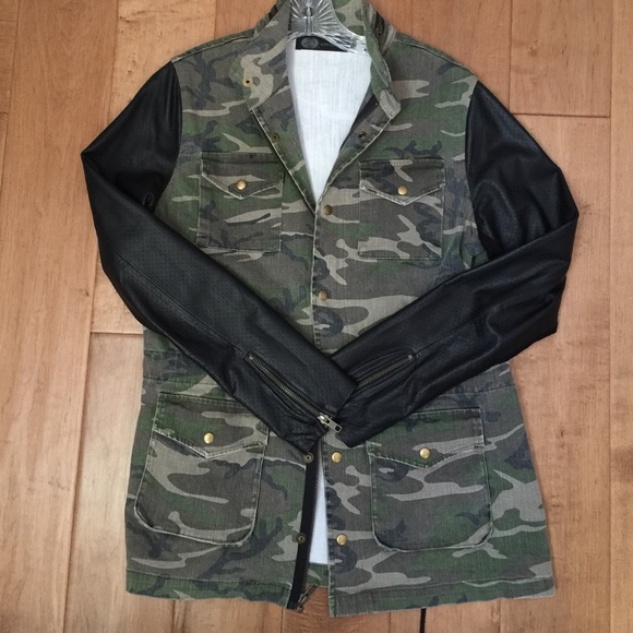 JET by John Eshaya Jackets & Blazers - JET by John Eshaya Army Jacket