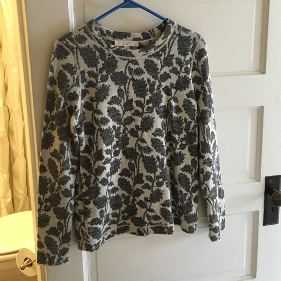 Medium LOFT floral print sweater