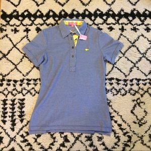 Masters Women's Wicking Blue Golf Polo