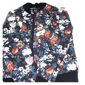 Floral bomber jacket