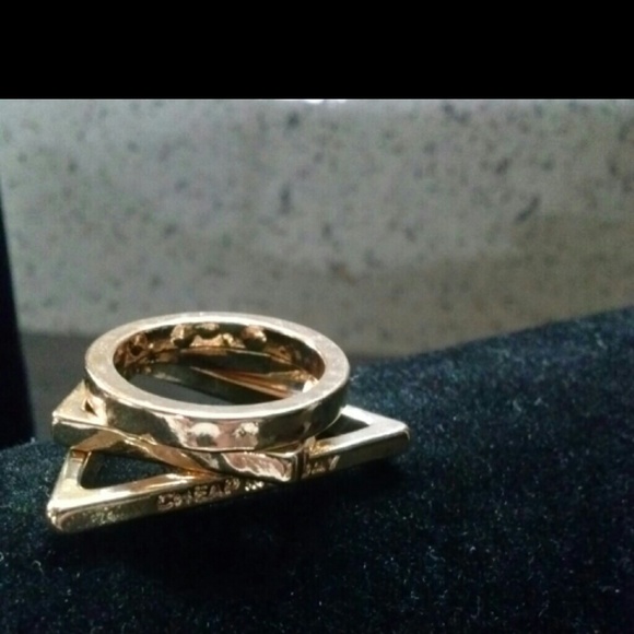 Ring set Stackable Gold Color by Cheap Monday - Picture 2 of 4