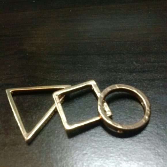 Ring set Stackable Gold Color by Cheap Monday - Picture 4 of 4