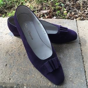 Robert Clergerie Purple Suede Shoe