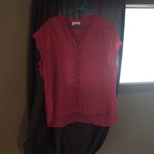 Sheer Ruffled shirt
