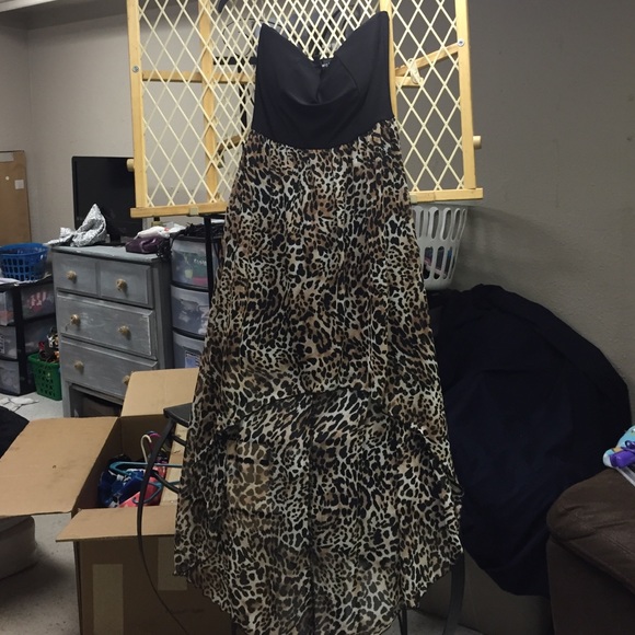 High low cheetah dress