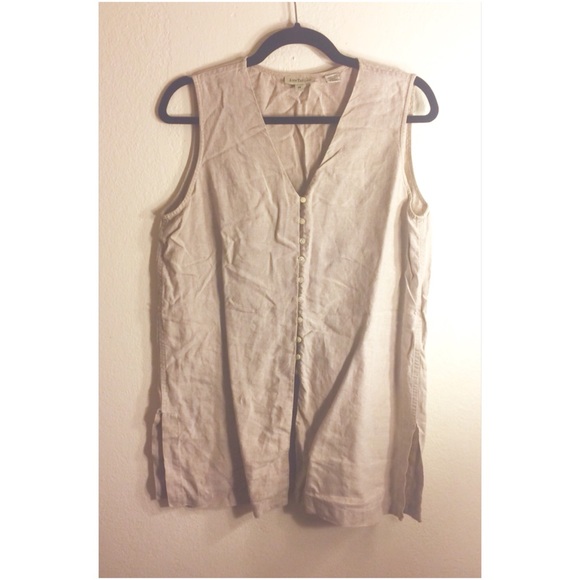 Vintage Ann Taylor Linen Vest