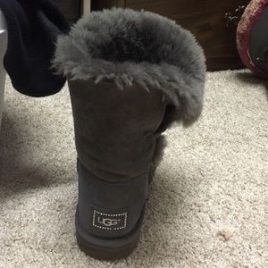Gray & blue UGG boots!