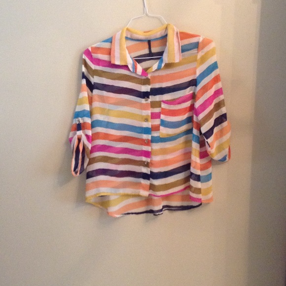 Strapped button up shirt. M. - Picture 1 of 4