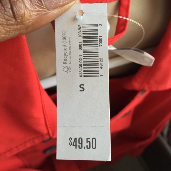 Red trench coat🚨SOLD🚨 - Picture 3 of 3