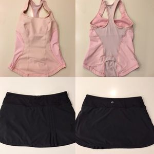 Lululemon Running Tank and Ace Skirt