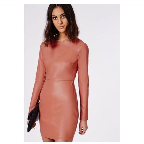 Faux Leather Bodycon Dress