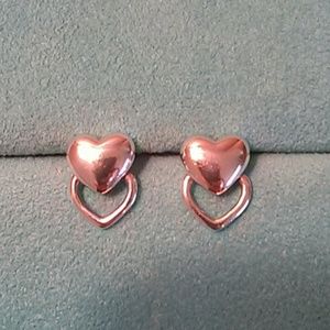 Tiffany and Co puffed heart earrings