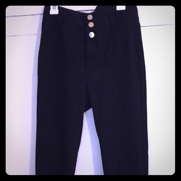 Black Skinny High-Waisted Dress Leggings