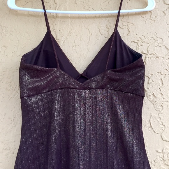 Brown/gold empire waist cocktail dress - Picture 4 of 4