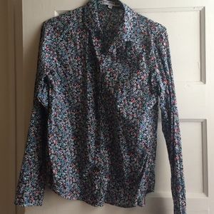 Cute floral Uniqlo blouse