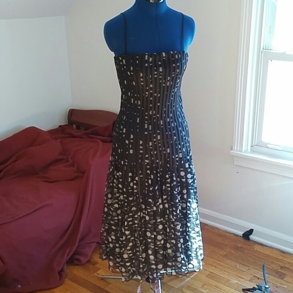 Nwot flowy polka dot dress