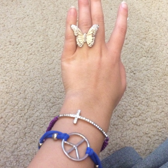 2 bracelet and ring set