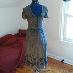 Mink pink gray dress