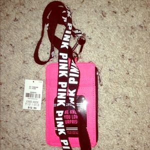 Pink VS I.d. Holder & Lanyard