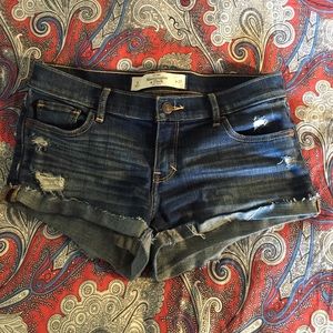 Abercrombie fitch distressed shorts levis