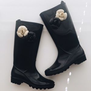Black Rain Boots