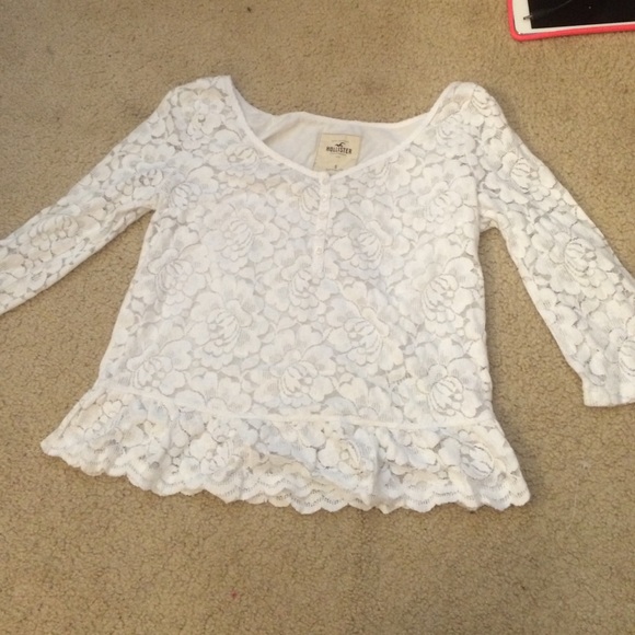 Long sleeve lace shirt