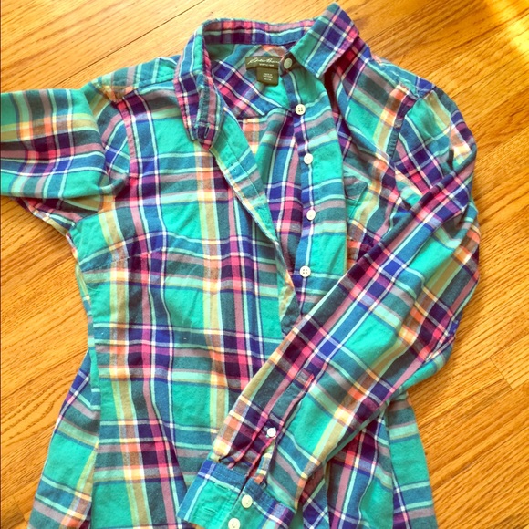 Button down Eddie Bauer plaid