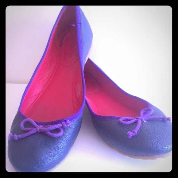 Boden Women's Ballet Flats Navy & Purple