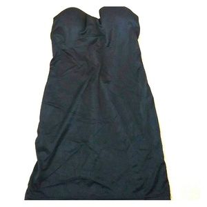 Black maidenform shape wear dress satin