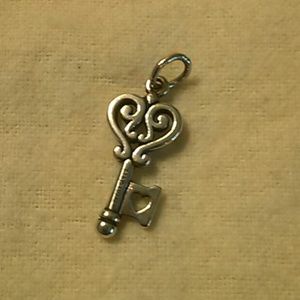 James Avery Key to my Heart Pendant