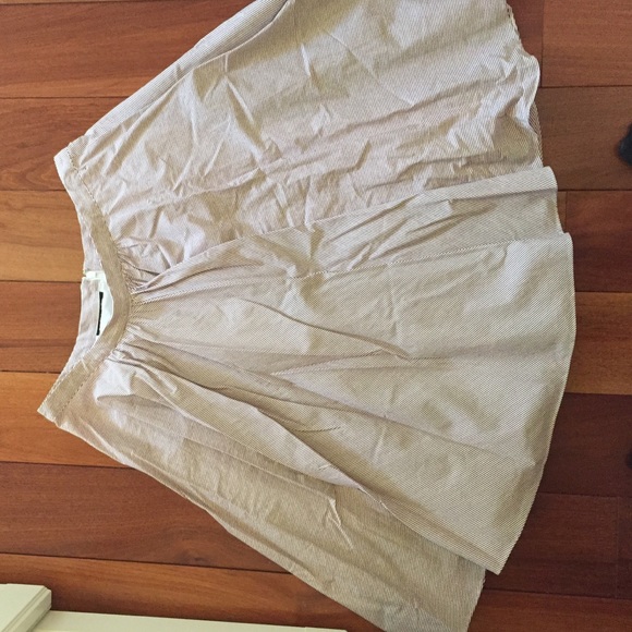 Stripped printed skirt