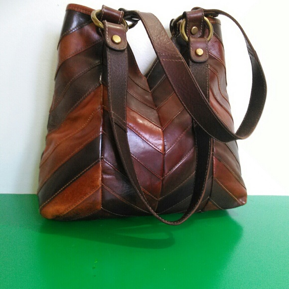 LUCKY BRAND~MultiColor Genuine Leather ShoulderBag