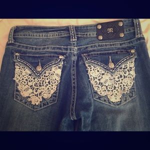 Miss Me Bootcut Jeans 🎉 W/ Lace Detail