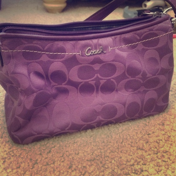 Purple coach bag