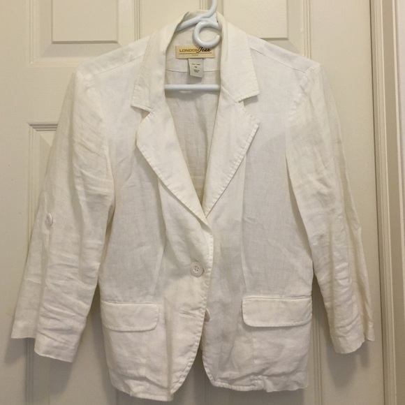 White linen jacket