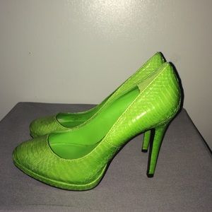 Lime Green Ralph Lauren Heels