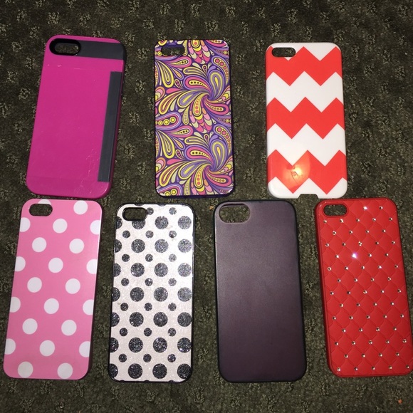 Lot of 7 girl iPhone5 cases...